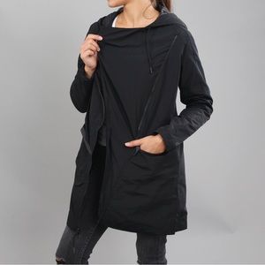 Nike sportswear Women’s Bonded Parka Raincoat hood asymmetrical S CL3